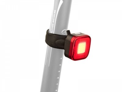 Dviračio lempa Author A-Square USB 40 liumenai (juoda/raudona-lens)