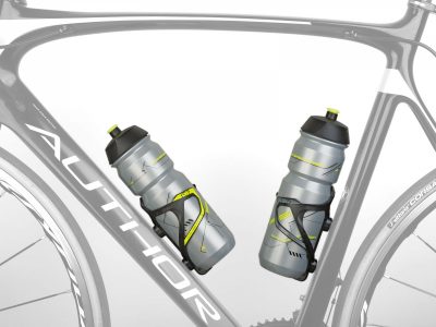 Karboninis dviračio gertuvės laikiklis Author AKR-X26 Karbon, 26 g (anglies/neon)