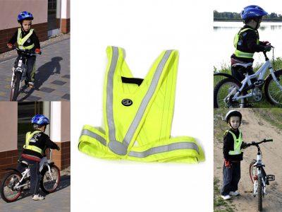 Vaikiška dviratininko liemenė Author Reflex A-O44 (atspindinti-geltona)
