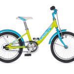 Author Bello 16" 2023 9" vaikiškas dviratukas Lime // Arctic Blue Bicy cue